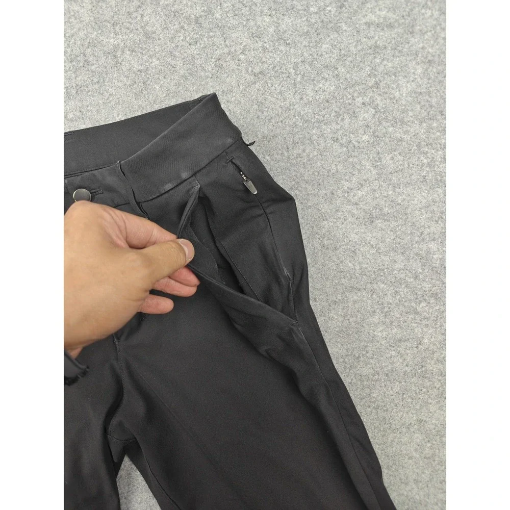 Lululemon Pants Mens 31 Black Slim Fit Stretch Chino Tech Casual Travel Tapered